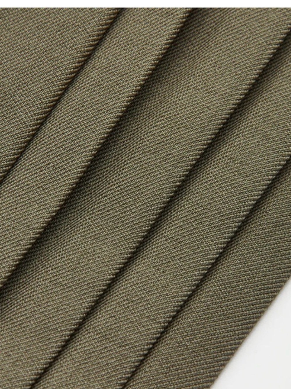 Commense Olive Green Side-pleated wide leg pants- NWT - Picture 4 of 8
